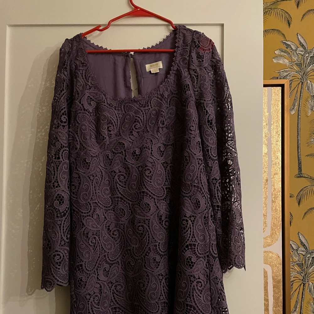 Anthropologie Babydoll Lace Dress